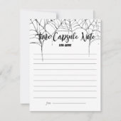 Spooky One | Verjaardag Tijd Capsule Opmerking | r Notitiekaartje (Voorkant)