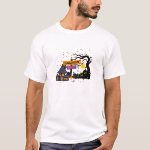 Spooky ontwerp mannen Helloween verblijf T-shirt