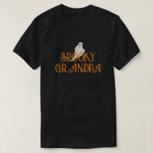 Spooky Opa Halloween Zwart T-shirt