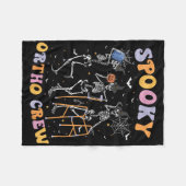 Spooky Ortho Crew Halloween Dancing Orthopedische  Fleece Deken (Voorkant (Horizontaal))