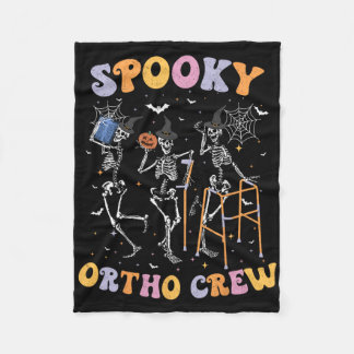 Spooky Ortho Crew Halloween Dancing Orthopedische  Fleece Deken
