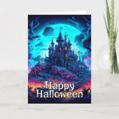 Spooky oude spookhuis | Happy Halloween Kaart (Voorkant)