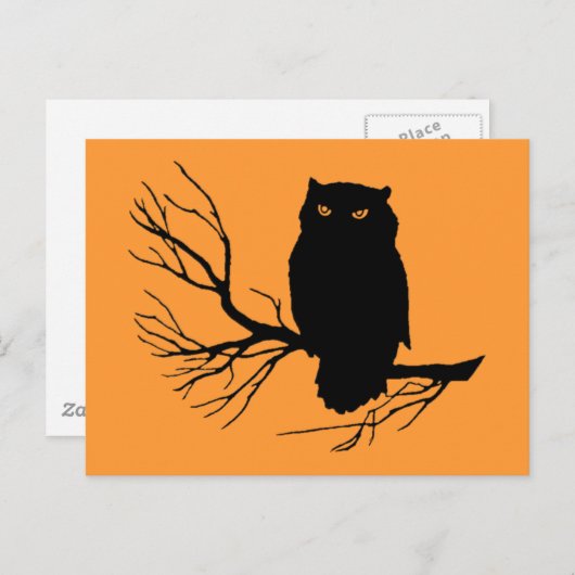  Spooky Owl Briefkaart (Voorkant / Achterkant)