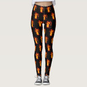 Spooky Owl Halloween Leggings (Voorkant)