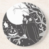 Spooky Owl Halloween Onderzetter (Voorkant)