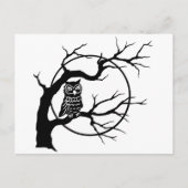 Spooky Owl in de boom Briefkaart (Voorkant)
