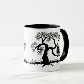 Spooky Owl In Tree Mok (Voorkant rechts)