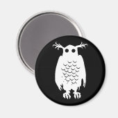 Spooky Owl Magneet (Voorkant / Achterkant)