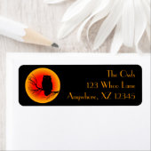 Spooky Owl Moon Etiket (Insitu)