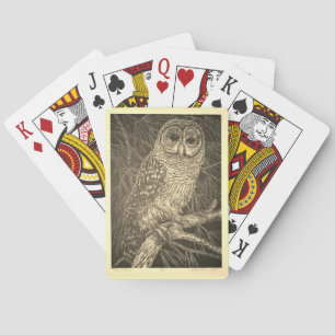 Spooky Owl Pokerkaarten