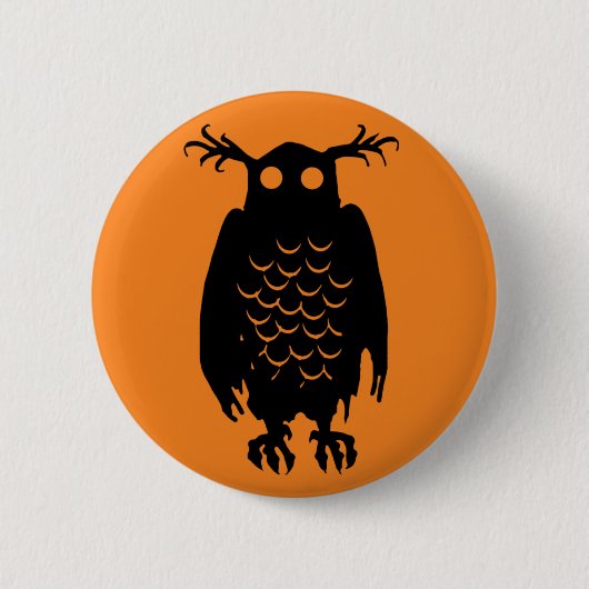 Spooky Owl Ronde Button 5,7 Cm (Voorkant)