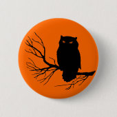 Spooky Owl Ronde Button 5,7 Cm (Voorkant)