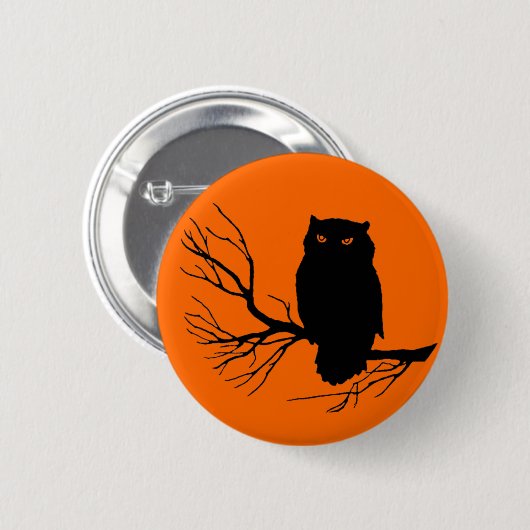 Spooky Owl Ronde Button 5,7 Cm (Voorkant /achterkant)
