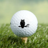 Spooky Owl Silhouette Golfballen (Insitu Shirt)