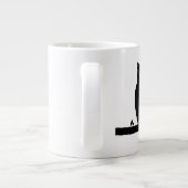 Spooky Owl Silhouette Grote Koffiekop (Achterkant)