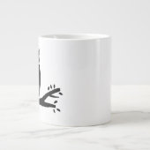 Spooky Owl Silhouette Grote Koffiekop (Voorkant)