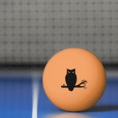 Spooky Owl Silhouettes Pingpongbal (Net)