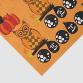 Spooky Owls Halloween Trick or treat Balls Tissuepapier (Detail)