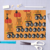 Spooky Owls Halloween Trick or treat Balls Tissuepapier (Craft)