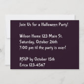 Spooky Paars Haunted Castle Kaart (Achterkant)