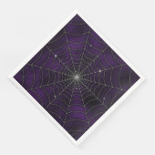 SPOOKY PAARS SILVER HALLOWEEN SPIDER WEB SERVET (Hoek)