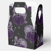 SPOOKY PAARSE GOTHIC PUMPKINS FLOWERS BEDANKDOOSJES (Geopend)