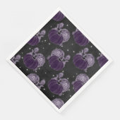 SPOOKY PAARSE HALLOWEEN PUMPKINS FLOWERS SERVET (Hoek)