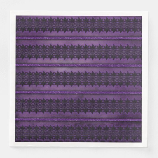 SPOOKY PAARSE LACE LOOK HALLOWEEN PATTERN SERVET (Voorkant)