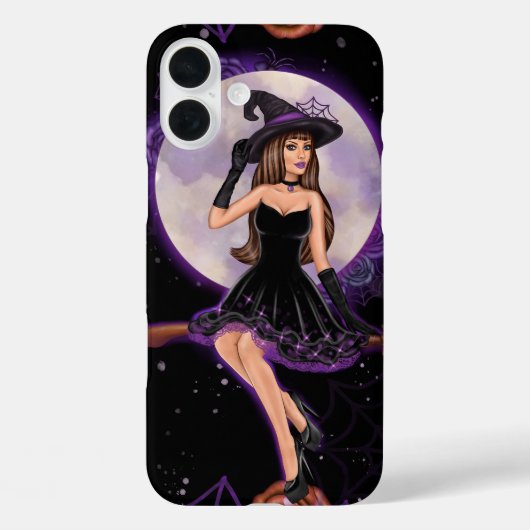 SPOOKY PAARSE & ORANJE HALLOWEEN  VROUW Case-Mate iPhone CASE (Achterkant)