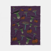 Spooky paddenstoeldestoel fleece deken (Voorkant)