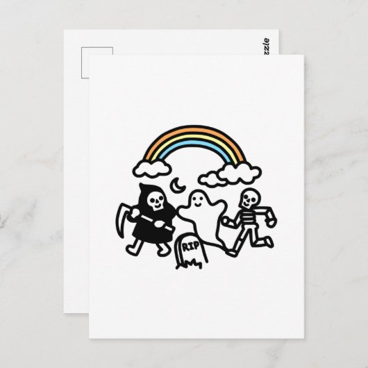 Spooky Pals Briefkaart (Voorkant / Achterkant)