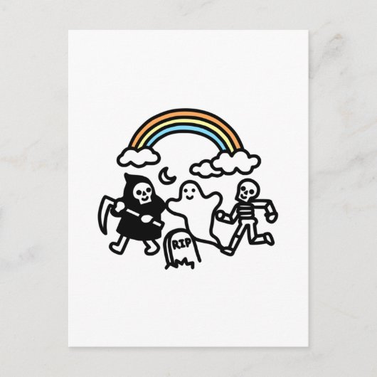 Spooky Pals Briefkaart (Voorkant)