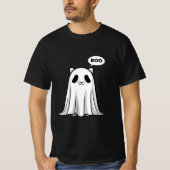 Spooky Panda Cat Ghost - Schattigee Halloween Boo T-shirt (Voorkant)