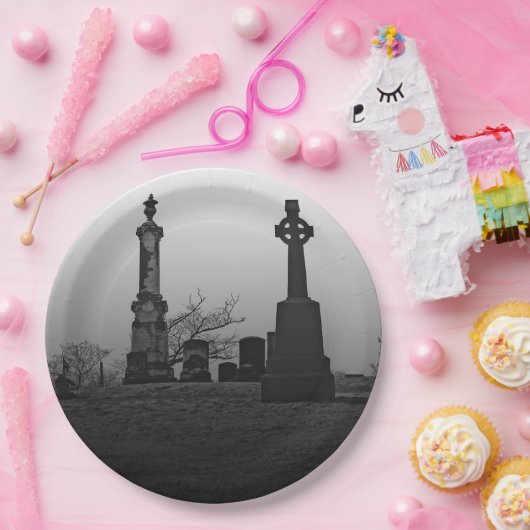 Spooky Papieren Bordje (Feest)