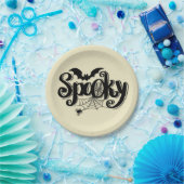 Spooky Papieren Bordje (Feest)