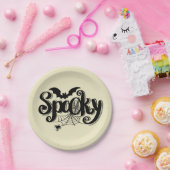 Spooky Papieren Bordje (Feest)