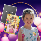 Spooky Party Animals Kids Verjaardag Party Button