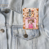 Spooky Party Animals Kids Verjaardag Party Button (Insitu)