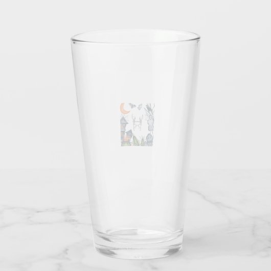 Spooky Party Frame tee shirt Glas (Achterkant)