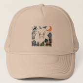 Spooky Party Frame tee shirt Trucker Pet (Voorkant)