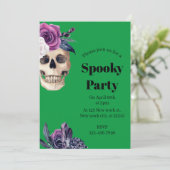 Spooky Party Halloween Kaart (Staand voorkant)
