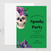 Spooky Party Halloween Kaart (Voorkant / Achterkant)