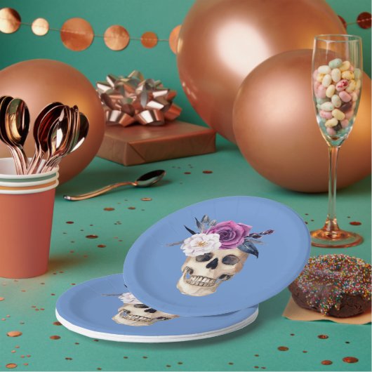 Spooky Party Halloween Papieren Bordje (Multi)