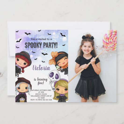 Spooky Party Uitnodigingen (Voorkant)