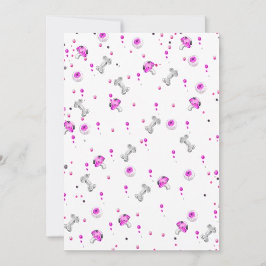 Spooky Party-uitnodigingen voor kinderen Kaart (Achterkant)