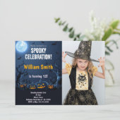  Spooky Party-uitnodigingen voor kinderen Kaart (Staand voorkant)