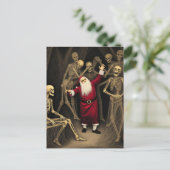 Spooky Party with Santa and the Skeletons Briefkaart (Staand voorkant)