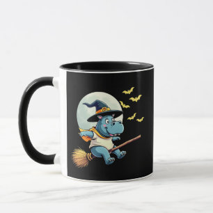 Spooky Pastel Halloween Baby Moo Deng Hippo Mok