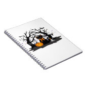 Spooky Paws & Pumpkin Halloween Nights Classic T-S Notitieboek (Rechterzijde)