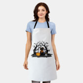 Spooky Paws & Pumpkin Halloween Nights Classic T-S Schort (Gedragen)